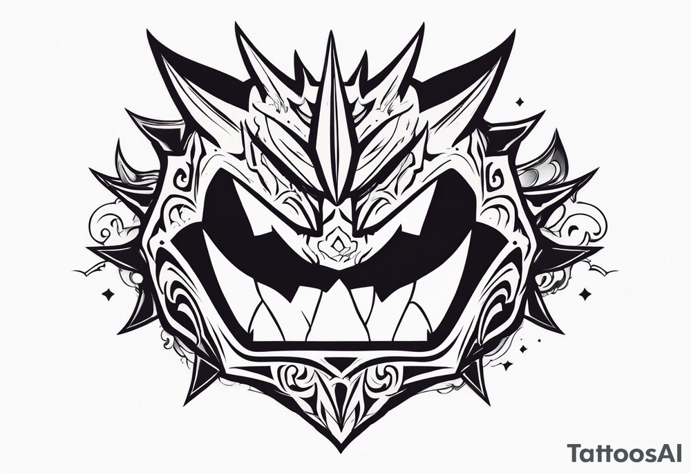 Gengar as Ichigo Kurosaki Vasto Lorde 
Hollow form tattoo idea