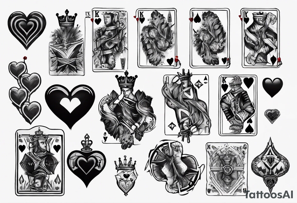 King of hearts tattoo idea