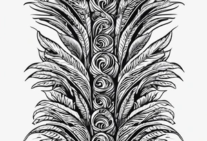Sword fern tattoo idea