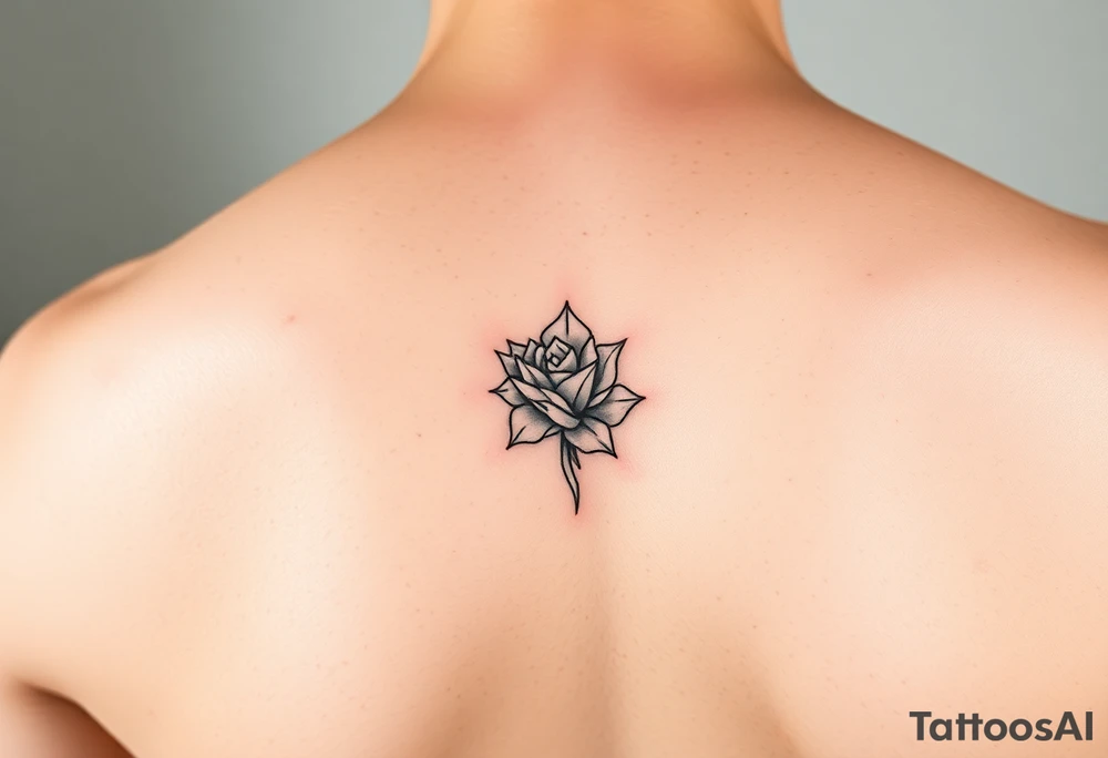 Simple minimalist feminine tattoo small line art on arm tattoo idea