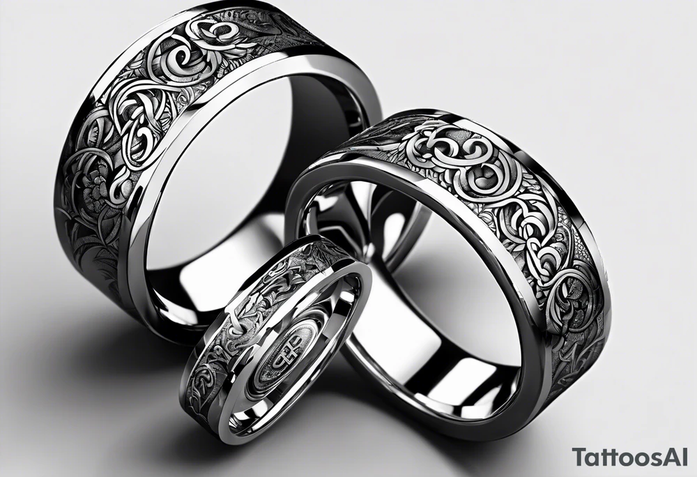 Small letter T on ring finger tattoo idea