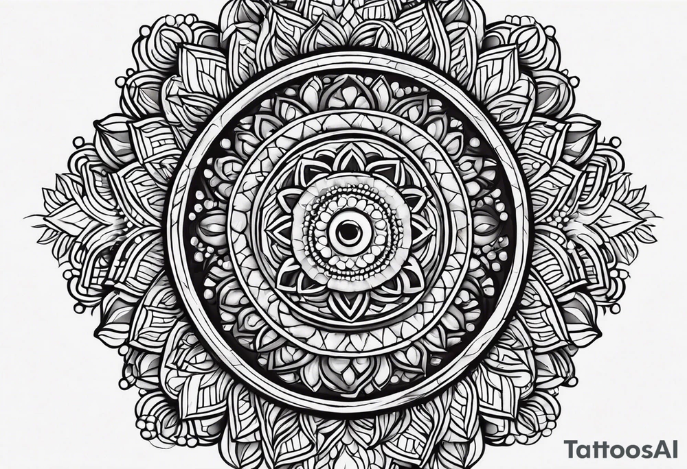 Rudraksha mala tattoo on wrist tattoo idea