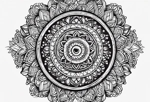 Rudraksha mala tattoo on wrist tattoo idea