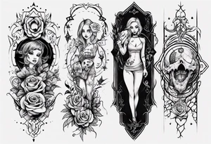Female forearm tattoo daughter son not Gothic tattoo idea
