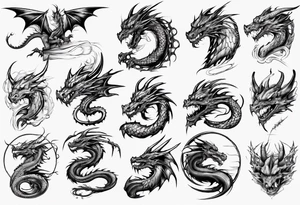 computer dragon tattoo idea