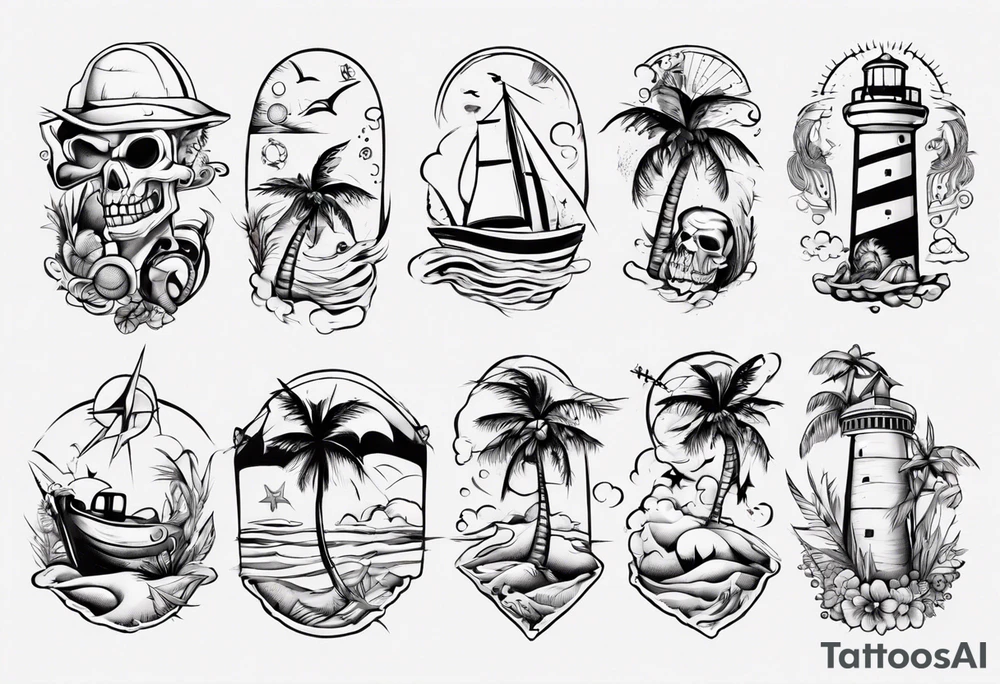 beach tattoo idea