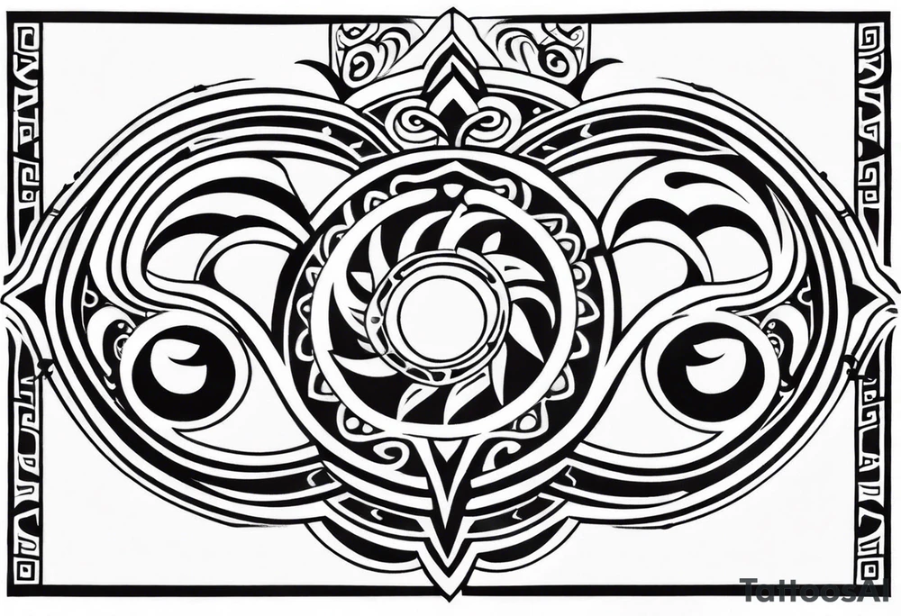 Maori back and neck tattoo design tattoo idea