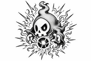 Duskull charging energy for supermove tattoo idea