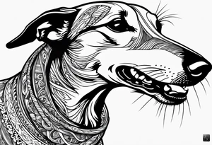 Running greyhound tattoo idea