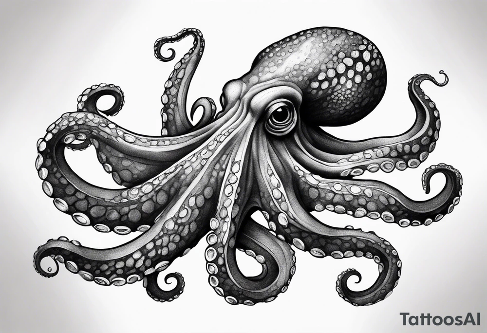 realistic octopus tattoo idea