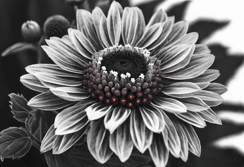 Indian blanket flower tattoo idea