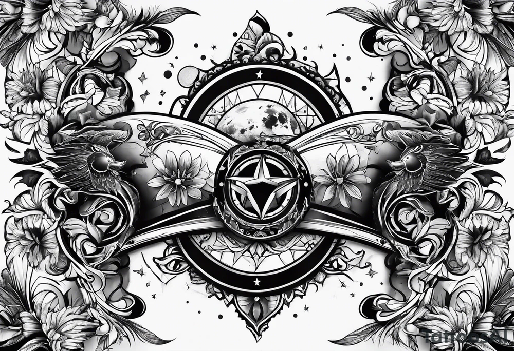Space Mann schöne Zukunft tattoo idea