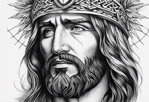 Looking to do a cover up on my ankle and cover my Lower leg. Thinking a Jesus theme tattoo tattoo idea