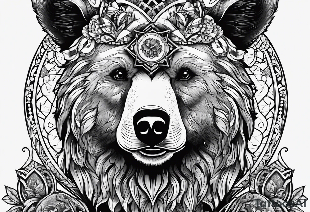 The fool tarot as a bear tattoo idea