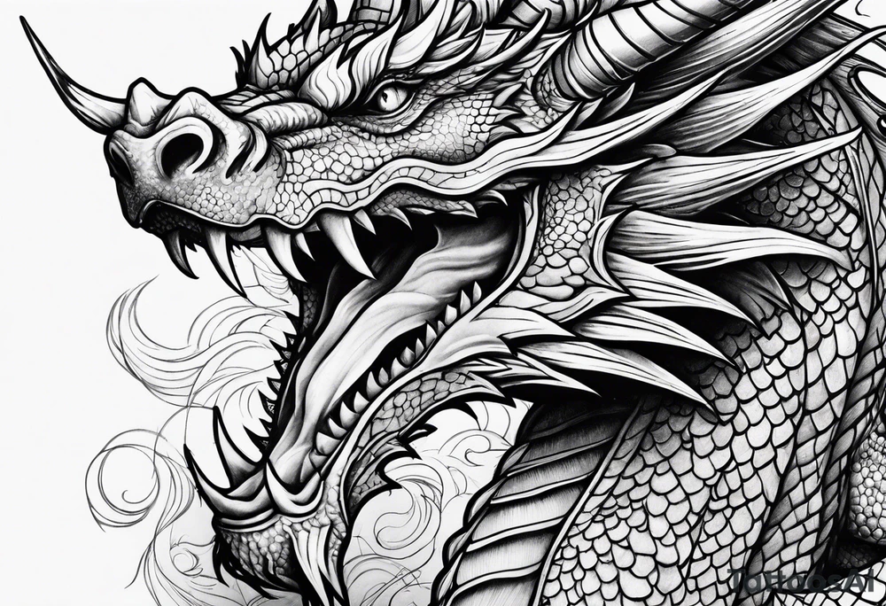 Dragon tattoo sleve tattoo idea