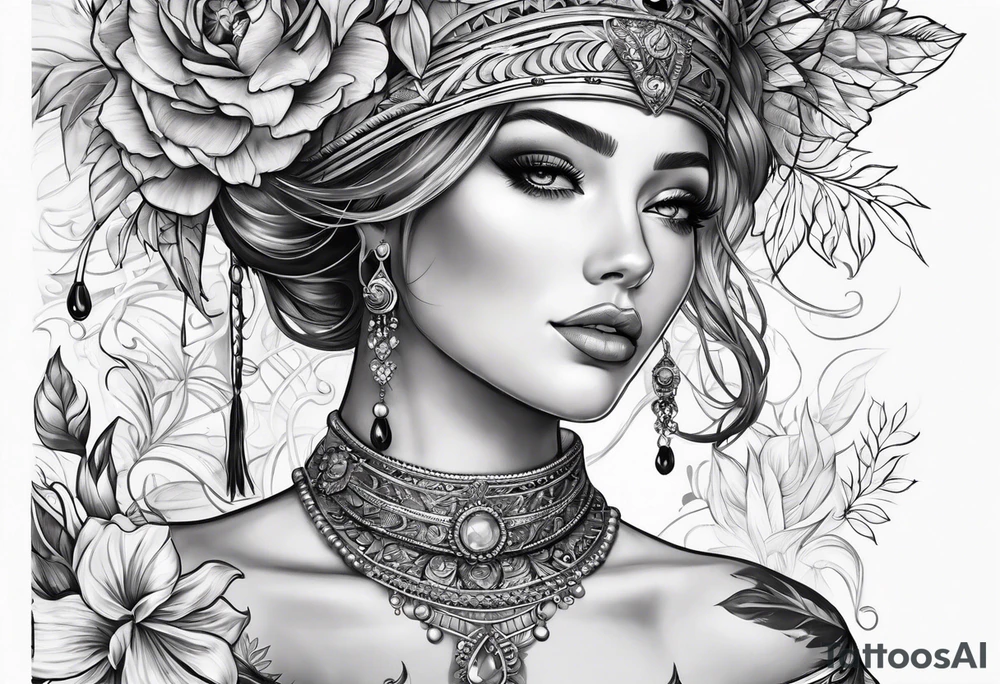 Women's Genetalia tattoo idea