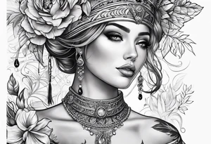 Women's Genetalia tattoo idea