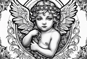 cherub tattoo idea