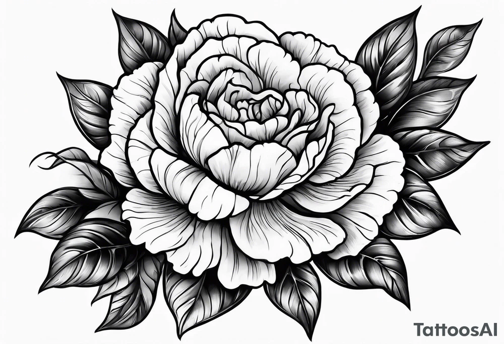 Carnation forearm sleeve tattoo idea