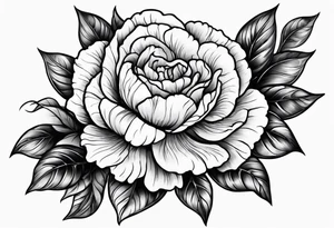 Carnation forearm sleeve tattoo idea