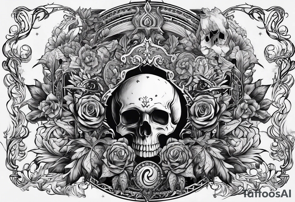 necromancer tattoo idea
