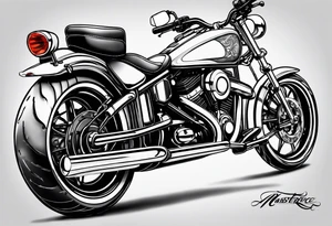biking tattoo idea