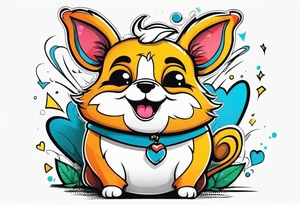 ursinho fofo pequeno com traços finos tattoo idea