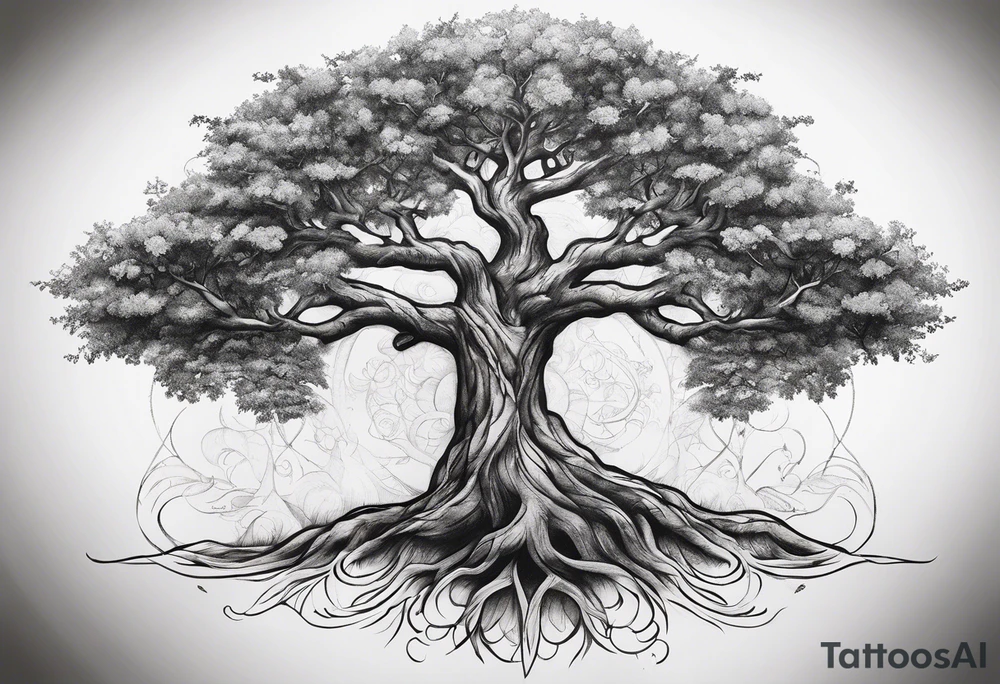 Family tree tattoo idea