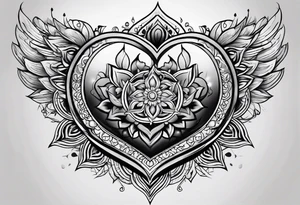 Heart chakra tattoo idea
