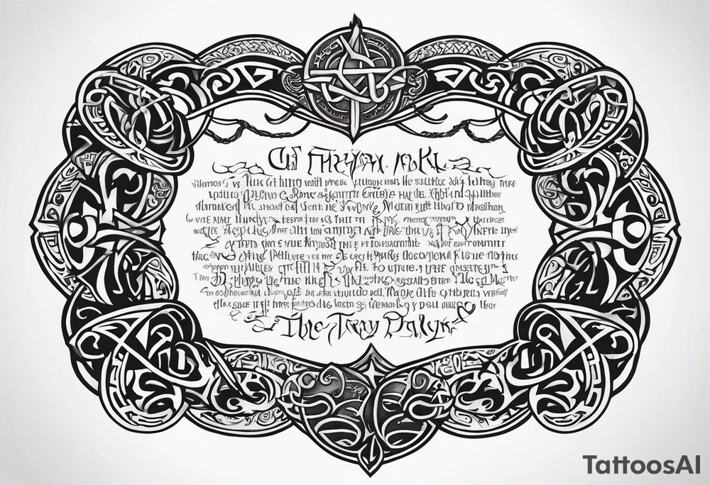 Viking death 
prayer poem tattoo idea