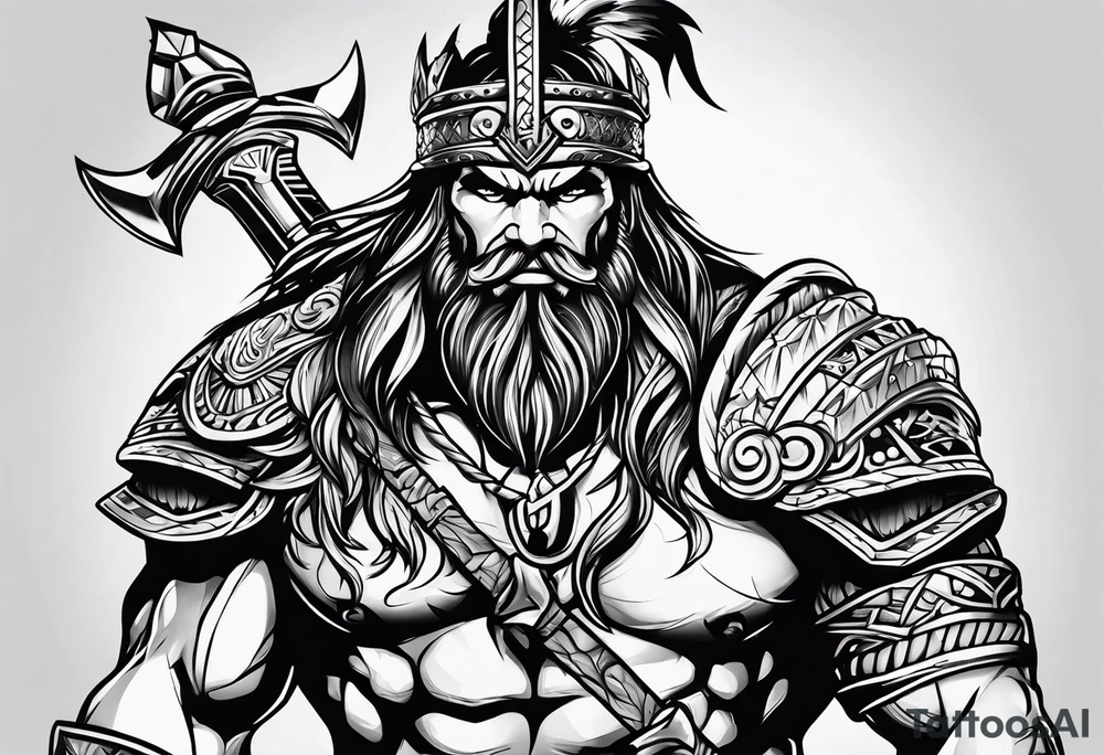 barbarian tattoo idea