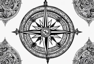 Vikings compass tattoo idea
