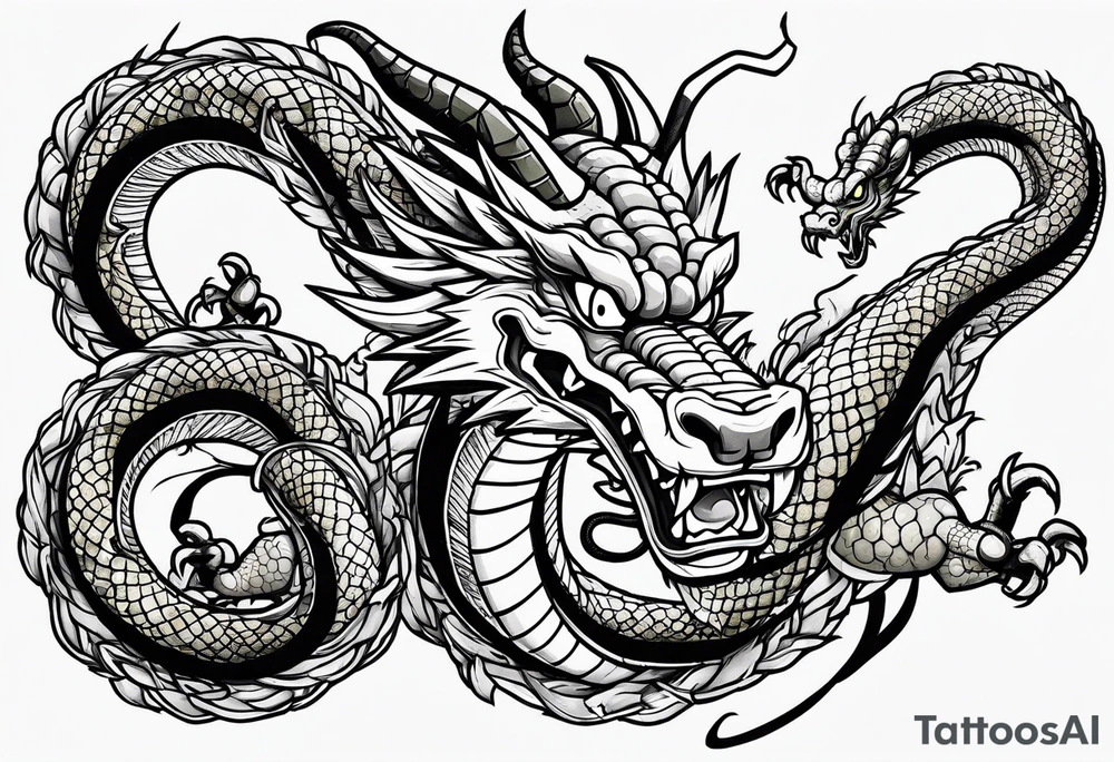 Dragon Ball z shenron tattoo idea