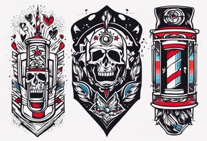 Rock a billy arm sleeve
Verschiedene Motive tattoo idea