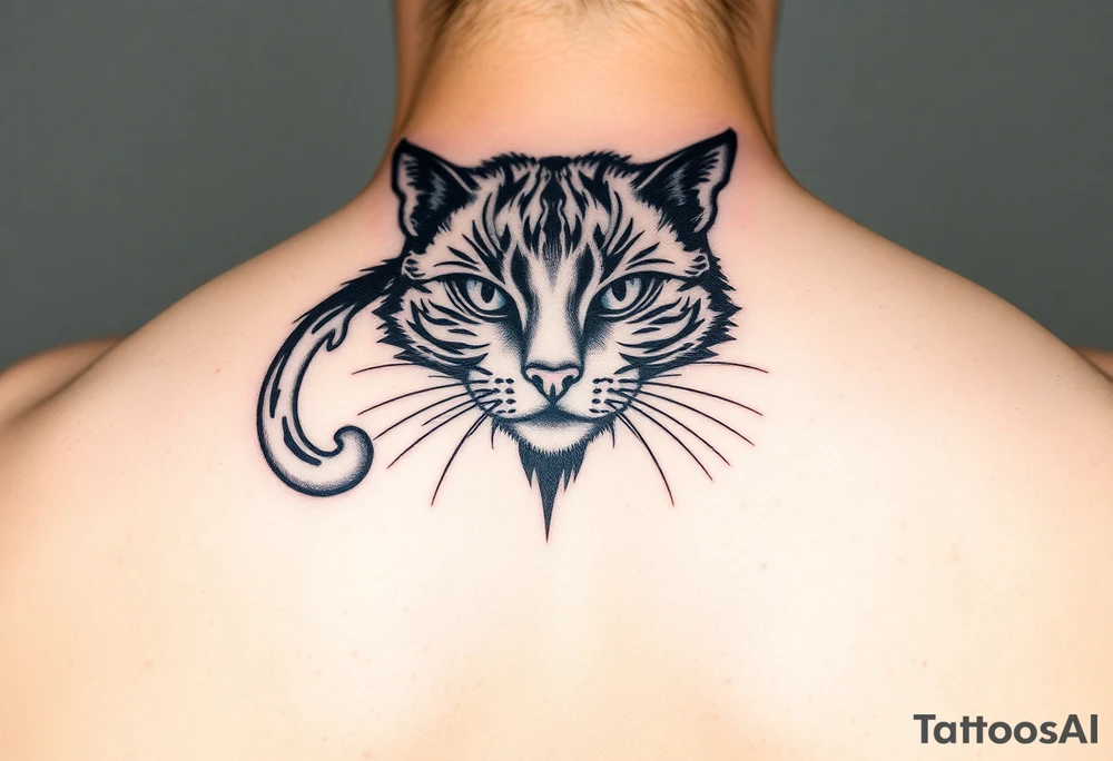 Black Cat tattoo idea
