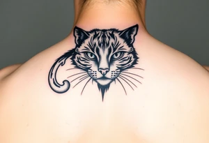 Black Cat tattoo idea