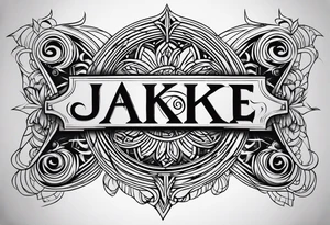 Jake name tattoo idea