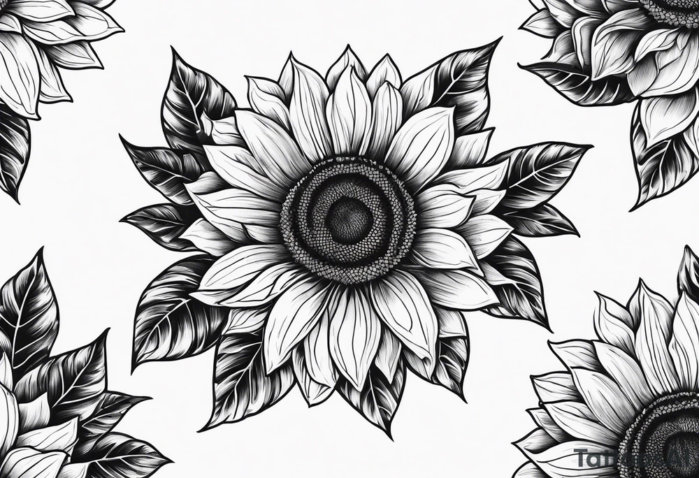 Name Annalise with sunflower tattoo idea