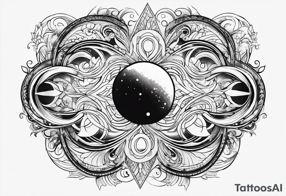 galaxy as an infinity symbol tattoo idea