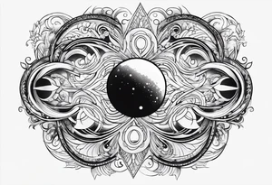 galaxy as an infinity symbol tattoo idea