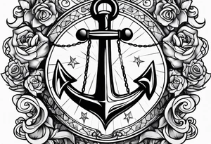 Anchor and Cross tattoo idea