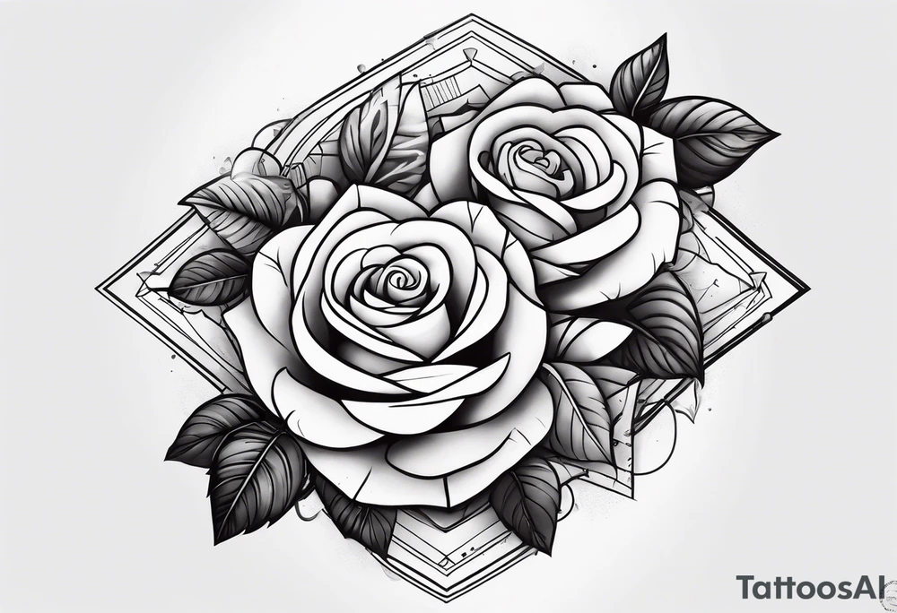 a tattoo that fill up the outside of the whole forearm with money,roses,cloud, tattoo idea