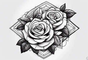 a tattoo that fill up the outside of the whole forearm with money,roses,cloud, tattoo idea