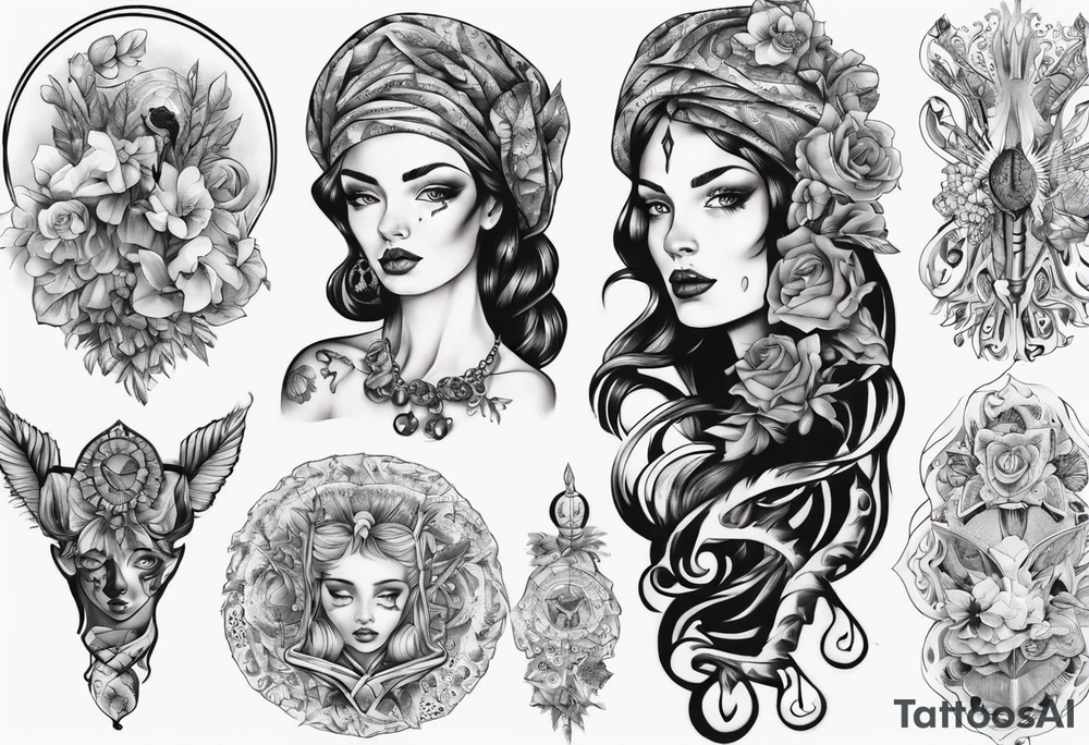 Beautiful Ukrainian Woman tattoo idea