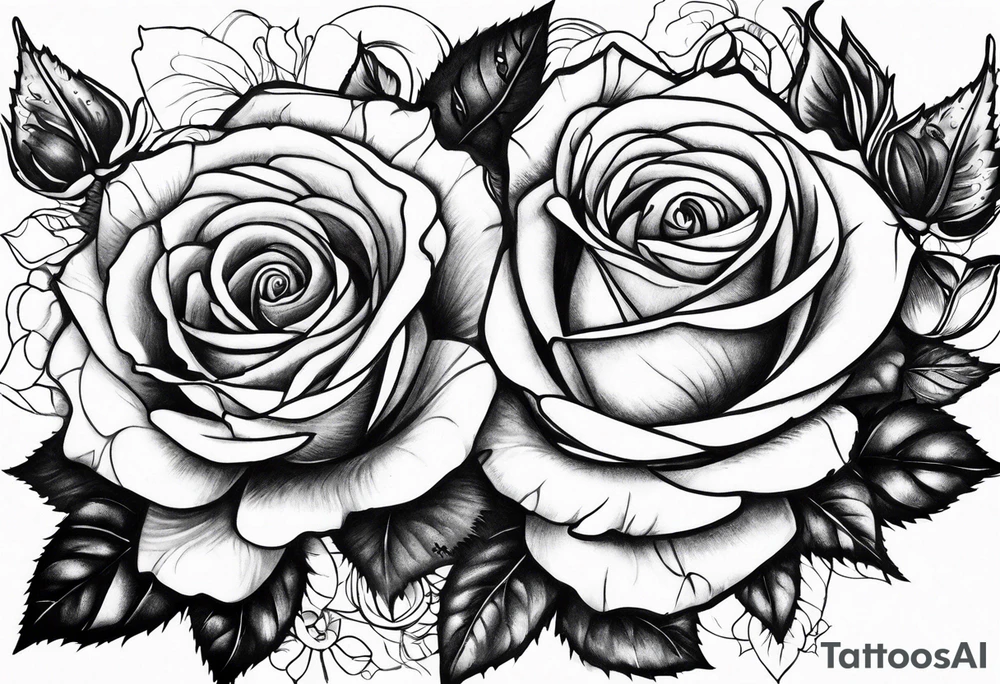 roses and thorns tattoo idea