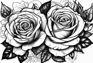 roses and thorns tattoo idea