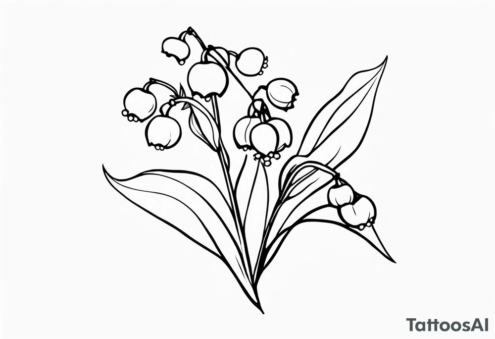 Lily of the valley tattoo idea