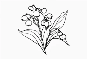 Lily of the valley tattoo idea