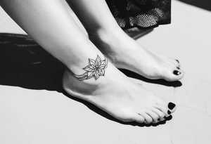 feminine ankle bracelet tattoo tattoo idea