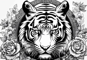 chinesische Mauer mit Tiger, Ratte und schlange tattoo idea